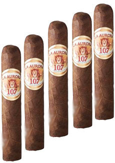 La Aurora #107 Robusto (5 Cigars Sampler)