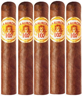 La Aurora #107 Toro (5 Cigars Sampler)